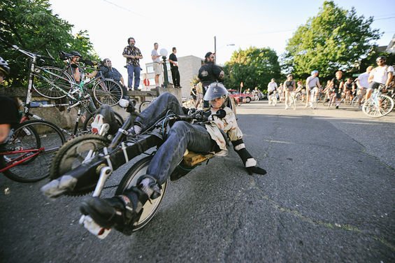 Organizers call the Dead Baby Downhill the greatest party known to humankind. We just think the name is cute. Bikers started in Upper Queen Anne and ended up in Georgetown, where bikes, bands and beer were taken in by all. No babies were harmed, that we know of. Photos by Stephen Giang