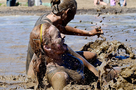 Thousands descended upon Straddleline Raceway for the Dirty Dash, a three mile obstacle course covered in soil, mud and water. The race is held in various locations throughout the United States and a portion of the proceeds are often donated to local charity organizations.