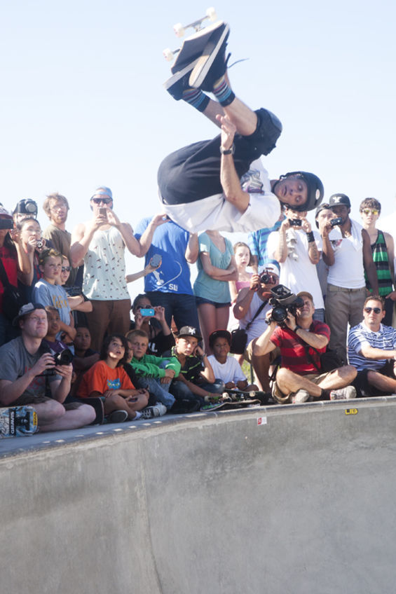 Tony Hawk shredded your face off at the new Jefferson Park skate park.