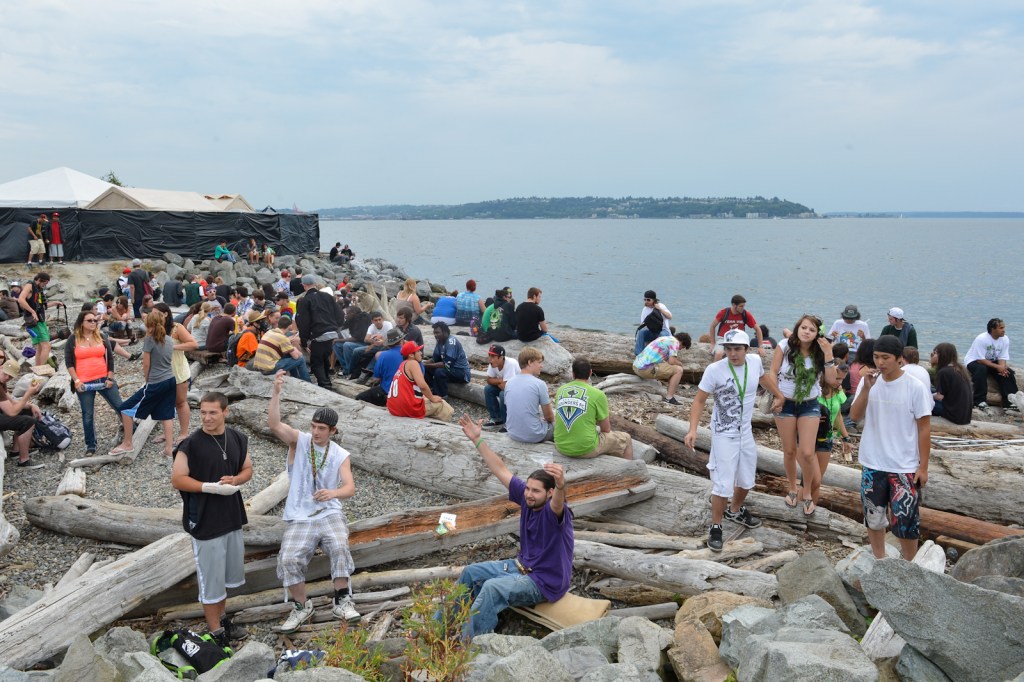 Some people come to Hempfest to protest. Others to party. Some just