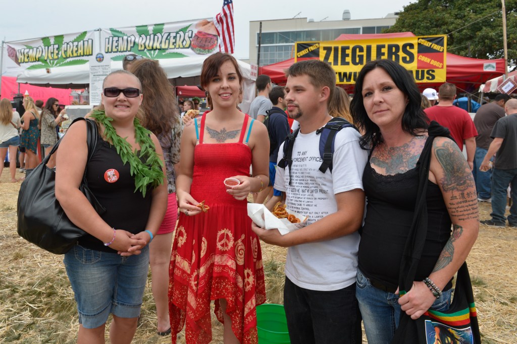 Some people come to Hempfest to protest. Others to party. Some just