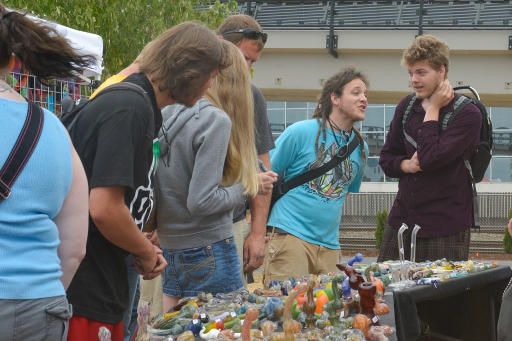 Some people come to Hempfest to protest. Others to party. Some just