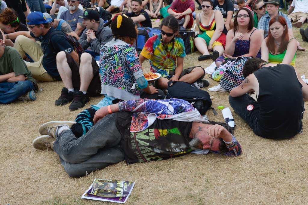 Some people come to Hempfest to protest. Others to party. Some just