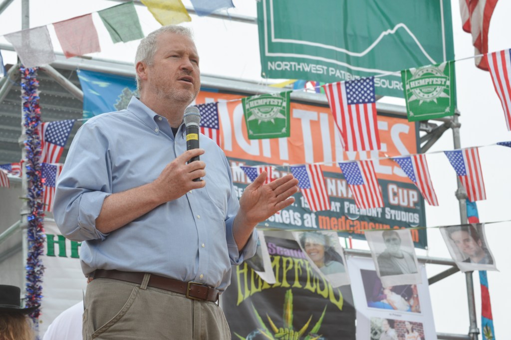 Some people come to Hempfest to protest. Others to party. Some just