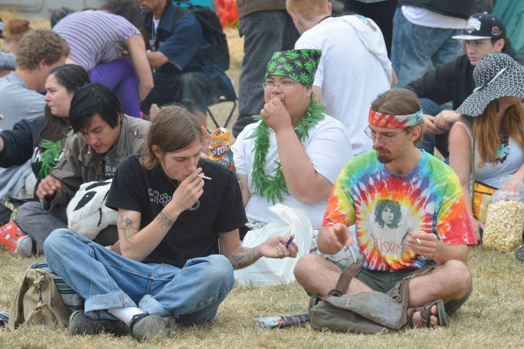 Some people come to Hempfest to protest. Others to party. Some just