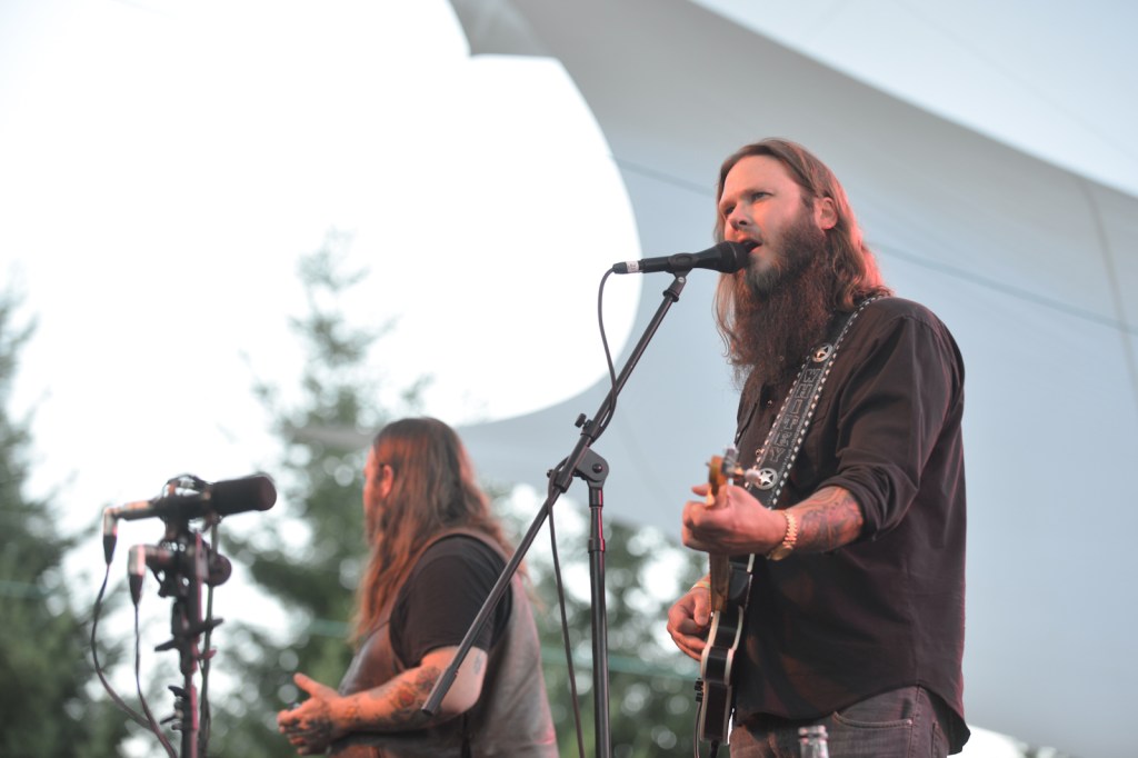 A beardy band in a beardy city.