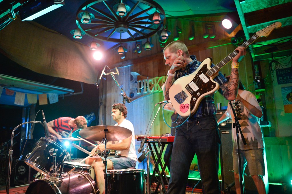 The Oh Sees playing the Galaxy barn.