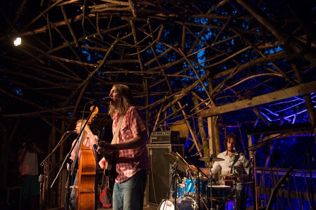 The Wood Brothers at the Woods stage.