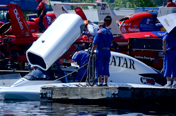 The Spirit of Qatar Hydroplane of Ellstrom Racing.