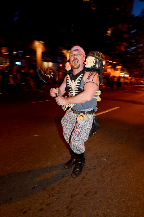 The Seafair Pirates sailed through downtown Seattle along 4th Avenue surprisin', delightin',