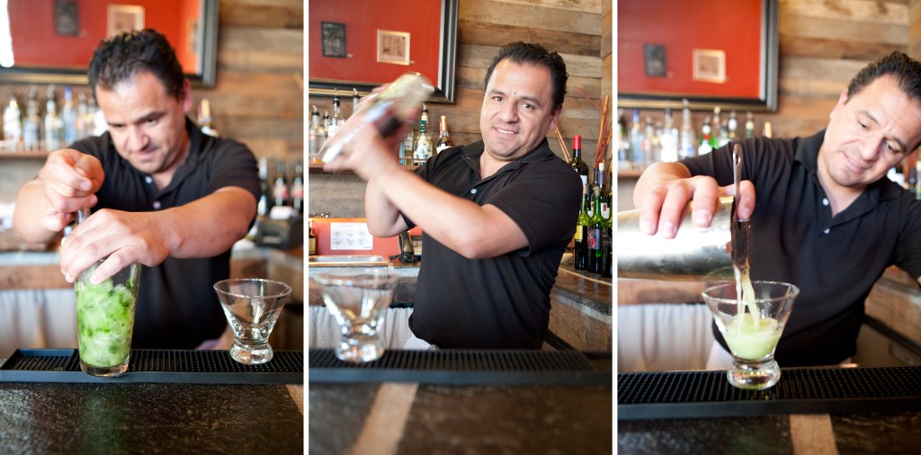 Server, Jacob making the most delicious margarita ever!