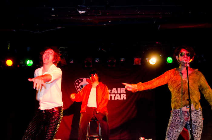 Whalin BigAir, Chinatown HustlAIR, and Tony Tapatio are three members of the Airband Airpocalypse. They have competed on America's Got Talent, and are presently touring air-guitar regional championships around the country.