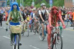 Buck-naked bikers, painted exhibitionists, and nude superheroes abounded at Fremont's annual Solstice