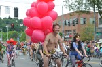 Buck-naked bikers, painted exhibitionists, and nude superheroes abounded at Fremont's annual Solstice