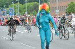 Buck-naked bikers, painted exhibitionists, and nude superheroes abounded at Fremont's annual Solstice