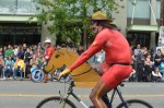 Buck-naked bikers, painted exhibitionists, and nude superheroes abounded at Fremont's annual Solstice