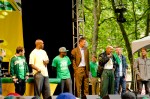 Chris Hansen, Gary Payton, Nate Robinson, Detlef Schrempf, Slick Watts, Macklemore, and MC Geologic from Blue Scholars all help wrap up the rally.