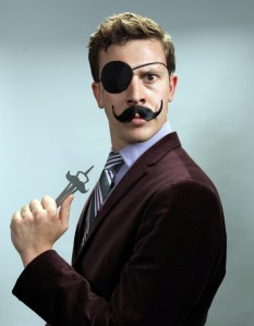 When shooting portraits of a fake villian it's easy to get carried