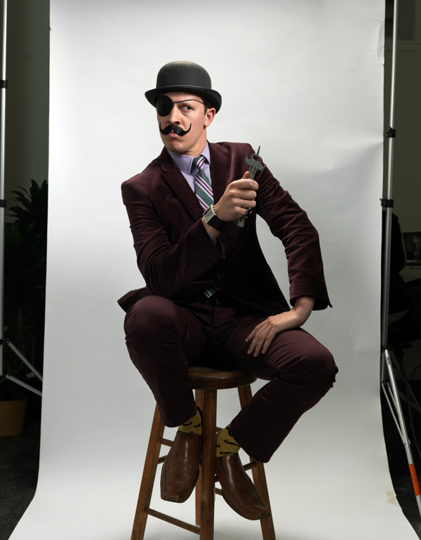 When shooting portraits of a fake villian it's easy to get carried