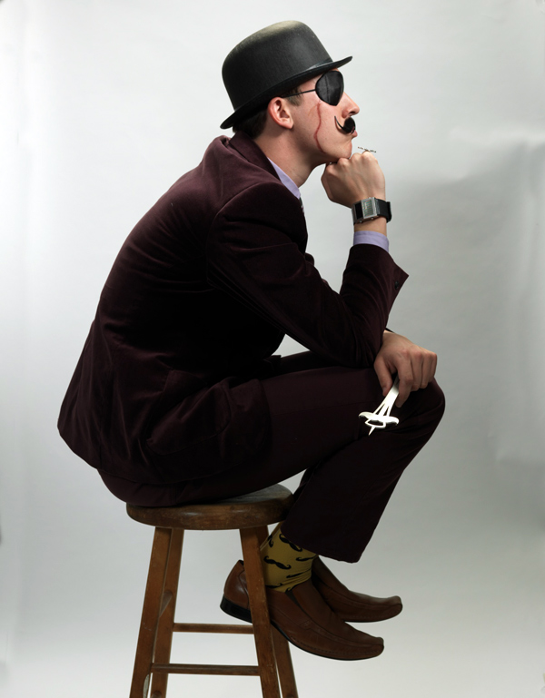 When shooting portraits of a fake villian it's easy to get carried