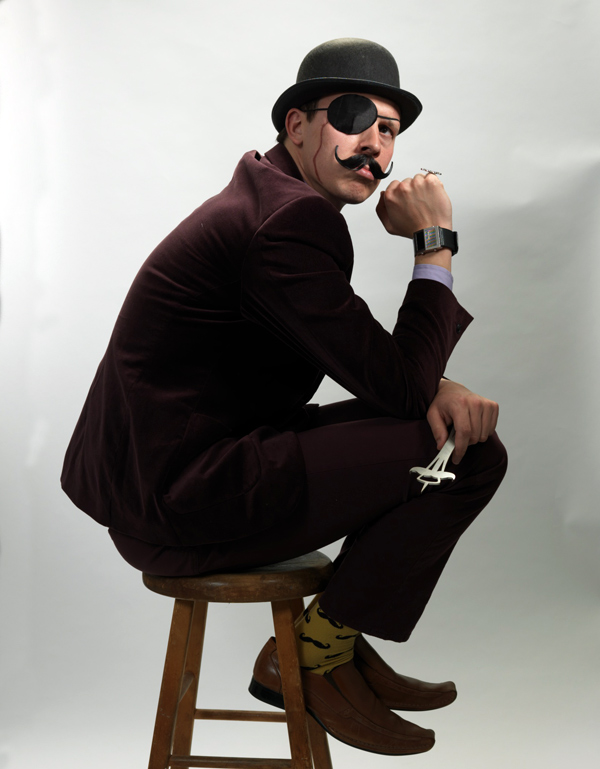 When shooting portraits of a fake villian it's easy to get carried