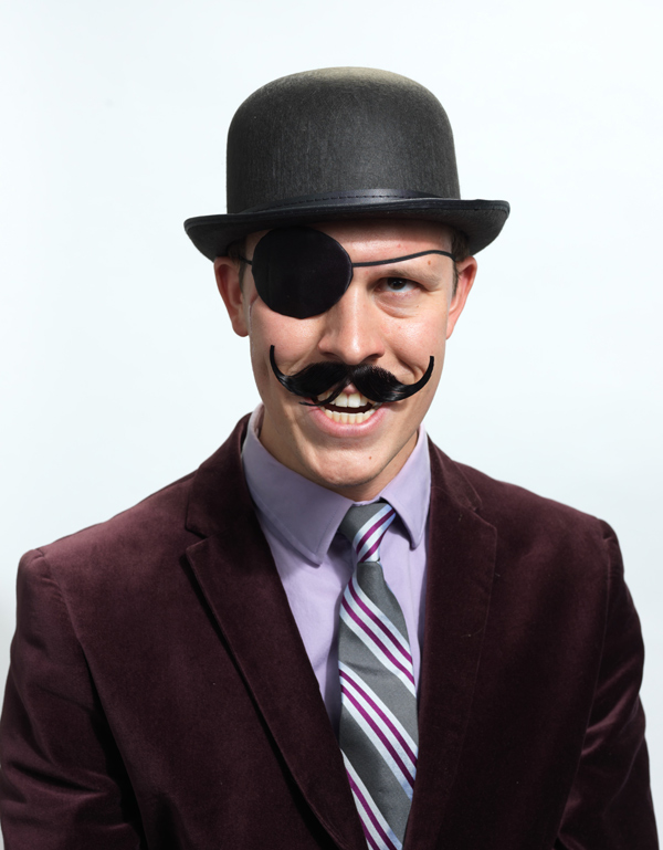 When shooting portraits of a fake villian it's easy to get carried