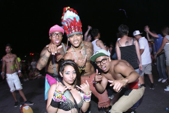 As is fitting for an international electronic music festival, EDC attracts an