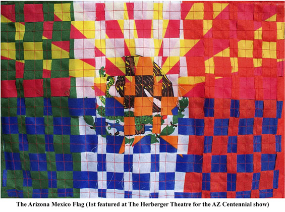 Irma Sanchez, The Arizona Mexico Flag.