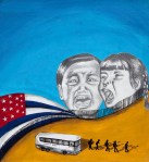 Cynthia Flores, Collateral Damage.Cynthia Flores describes herself as an artist by vocation, modernist by inspiration, Mexican by conviction and entrepreneur by motivation. She splits her time between Phoenix and Baja California