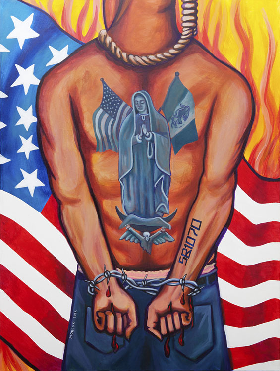 Martin Moreno, Your New Nigga, New Jew, New Faggot.Martin Moreno was born in Michigan, where he grew up speaking Spanish at home and English in school. His parents were migrant workers, living in a community named Sunnyside. His earliest artistic memories come from sitting in the back of a pickup truck watching rows upon rows of corn and tomatoes form a visual pattern of rhythm while listening to the realities of superstition told by the elders.