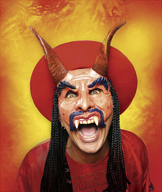 Zarco Guerrero, El Diablo.As a mask maker and performance artist, Zarco Guerrero takes his art into schools, festivals and to the marches and demonstrations that take place in the streets of Phoenix. Masks are medicine, he says. They transform the mundane into the magical and make us laugh, too.