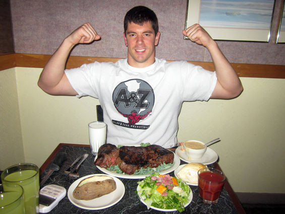 Wedgewood's steak challenge was finally defeated.