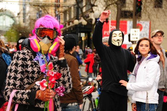 The people of Seattle took to the streets for May Day.