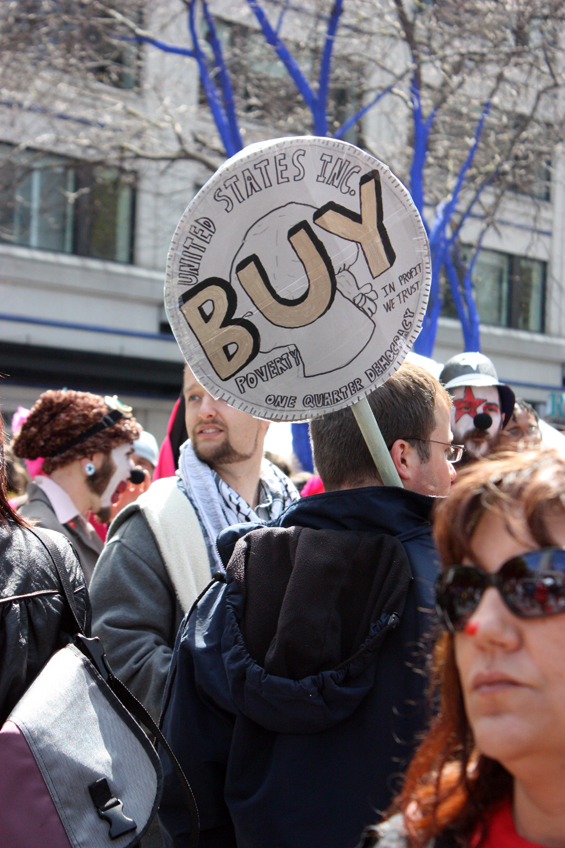 Occupy Wall Street strikes again May Day style. By Mid morning a