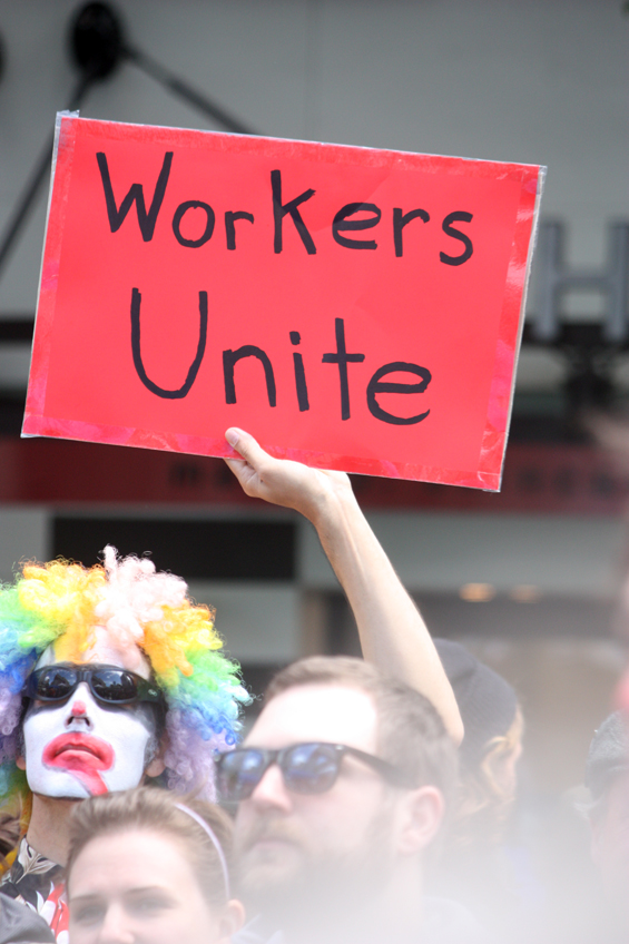 Occupy Wall Street strikes again May Day style. By Mid morning a