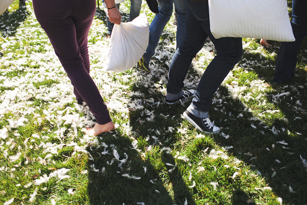 Pillow-warrior friends Russ Garwood, Amir Megmedagic, and Joshua Sacks planned Seattle's International