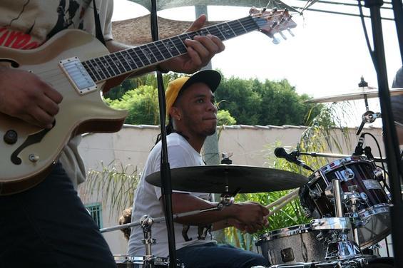 The Abbot Kinney Festival in Venice, California is an indie-rock community-orientated music showcase. This year's festival is set for September 30, 2012 and last year, Thundercat, Kisses and Mia Doi Todd played. Above, Marion Hodges plays last year Abbot Kinney Festival.