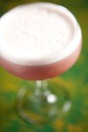 Fleur De-Lys, made up of El Jimador Reposado Bulleit Rye, hibiscus syrup lemon, and egg white.