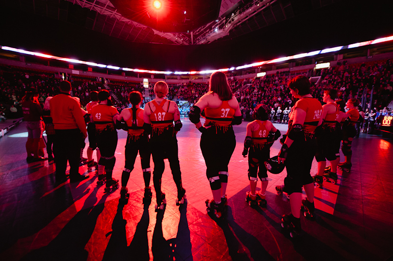 On Saturday, Seattle's all-female roller derby league held its second bout at