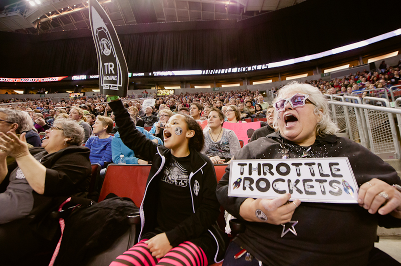On Saturday, Seattle's all-female roller derby league held its second bout at