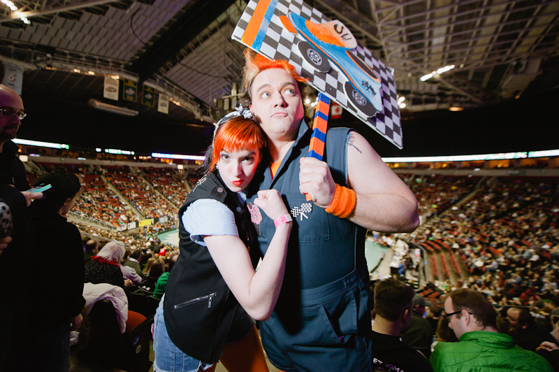 On Saturday, Seattle's all-female roller derby league held its second bout at