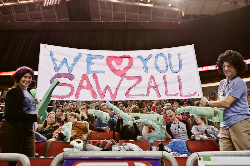 On Saturday, Seattle's all-female roller derby league held its second bout at