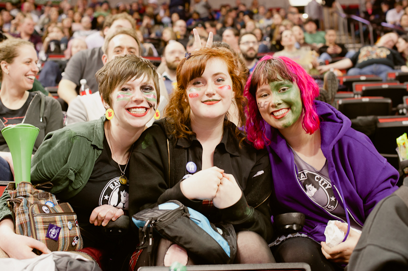 On Saturday, Seattle's all-female roller derby league held its second bout at