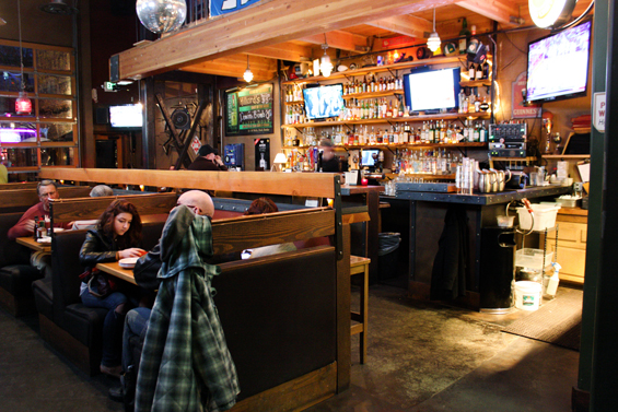 At The Loft in Ballard a family enjoys their meal.