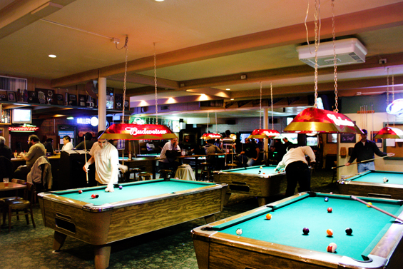 One of the most popular activities offered at Mustard Seed is a game of pool.