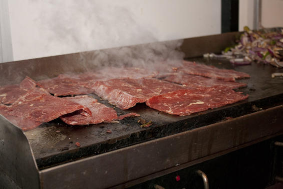 Sometimes steak is thin. Photographed at the 2011 State Fair of Texas.