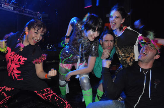 Fans dressed up in their most tacky, shiny and sparkly clothes to attend the Yelle concert at Neumos.