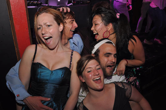 Prom doesn't have to be a once in a lifetime event. Bootie Prom, a party with bootleg mashup music, was held at Chop Suey. With the DJs spinning the tunes and chaperoning, all the guests waited for the prestigious titles of Prom King, Prom Queen, and Best Couple to be awarded to the best of the best in the venue that night.