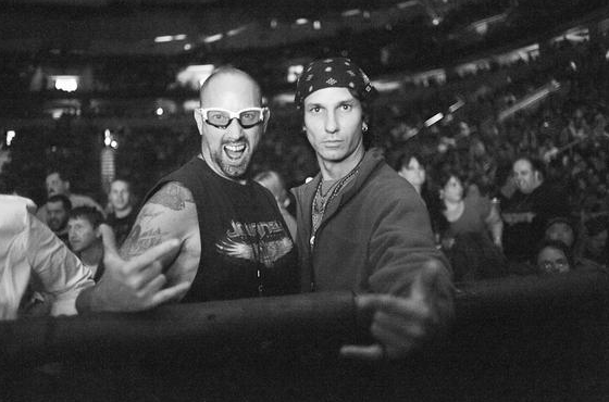 Fans gathered at the Key Arena to see Journey and Foreigner. These people were pumped to see such rock legends.