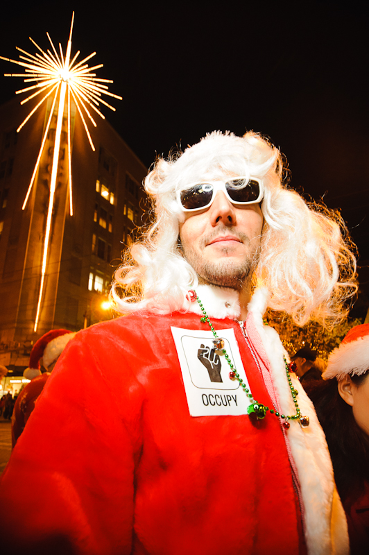 Who knew Santa was a fan of Occupy?